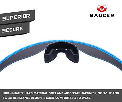 Image of SAUCER Replacement Nose Pieces Pads & Earsocks Temple Sleeve Rubber Kit for Oakley RadarLock Path | Pitch|Edge | XL Sunglass