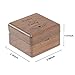 Personalized Engagement Ring Box for Proposal, Handmade Custom Engraved Square Proposal Ring Box Small Wooden Box for Crafts for Wedding, Ceremony