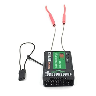 FLYSKY FS-iA10B Receiver 2.4G 10Channel PWM Output with PPM Compatible for FS I6 I10 I6S I6X Transmitter (iA10B)