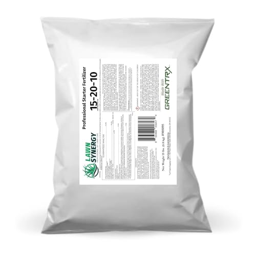 15-20-10 Starter Fertilizer – 20% Slow-Release, 3.5% Iron, and greenTRX Bios – 1 Bag Covers up to 10,000 sq.ft. (30 lbs.)