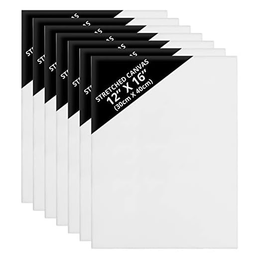 Belle Vous Blanka Kanvas (7 Pack) – 30 x 40cm – Redan Utsträckta Kanvaspaneltavlor – Lämplig för Akryl och Oljemålning och för Skissning och Ritning
