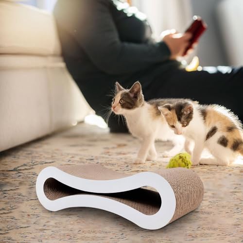 Griffoir en carton pour chat avec surface résistante anti-stress