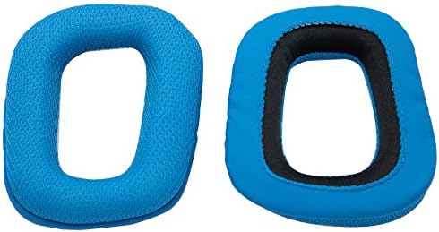 MMOBIEL Earpads Replacement Compatible with Logitech G35 G930 G430 F430 F450 - Headset Headphone Ear Pad Cushion - Soft Protein Leather Memory Foam - Blue