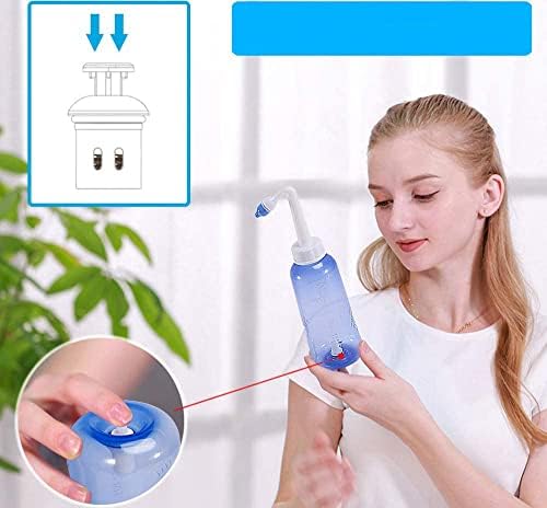 CROING 80 x Sinus Rinse Mix + 1x Nasal Wash Bottle (300ml), Nasal Rinse Kit, Neti Pot