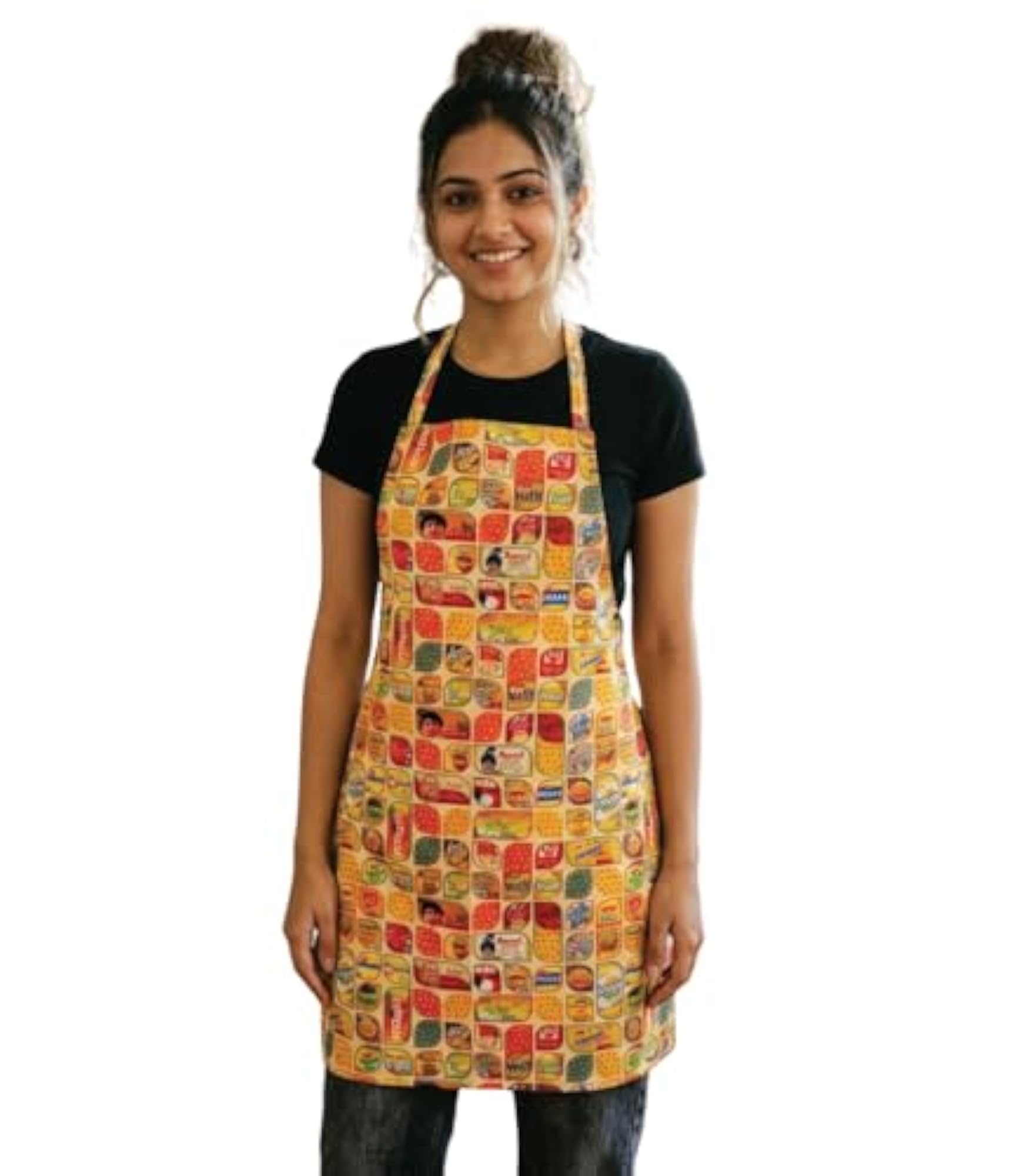 Nostalgia Indian Foods Apron, Cultural Kitchen Wear