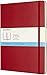 Moleskine - Carnet de Notes Classique Papier à Grille de Pointillés - Journal Couverture Rigide et Fermeture par Elastique - Couleur Rouge Écarlat - Taille Très Grand Format 19 x 25 cm - 192 Pages