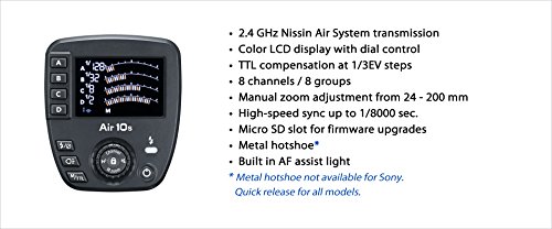 Nissin Air 10S Flash Commander For Nikon Cameras, Wireless Radio Controller With Ttl, Hss #TOP2