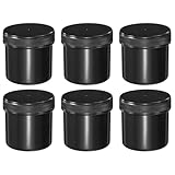 PATIKIL Wide Mouth Lab Reagent Bottles 100ml (3oz), 6 Pcs Sample Bottles, Black