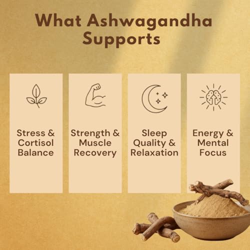 Image of Earthen Story Certified Organic Ashwagandha Root Powder (200g) | Lab Tested for 190+ Pesticides | Indian Ginseng Root-Only Adaptogen for Stress, Sleep & Strength | Vegan, Non-GMO