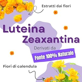 Integratore Occhi Vista Luteina e Zeaxantina Alto Dosaggio 2x90 Capsule Con Zinco Licopene Mirtillo Nero Vite Rossa Antiossidante Per Occhi Vitamina A B12 Vegano Vision Sol Poemia