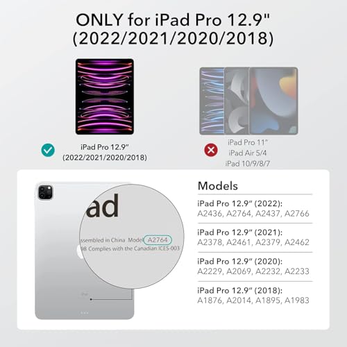 Image of Screen Guard Compatible With iPad Pro 12.9 (2018 /2020 /2021 /2022), iPad Pro 12.9 (3rd / 4th /5th /6th Gen Tab) 12.9 inch Inch Tablet Flexible Fiber Screenguard Not a Tempered Glass Screen Guard