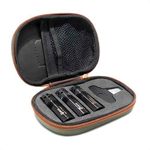 Gritr Shotgun Choke Tube 3 Pack Set | Hunting Sporting Steel Green Extended Choke Tubes Compatible With 12 Gauge Beretta/Benelli Mobil - Zipper Case & Choke Wrench Included #TOP9