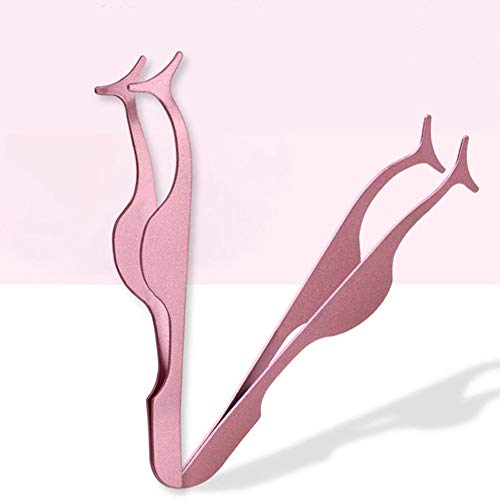 2 PCS False Eyelshes Applicator Tool Remover Clip Eyelash Extension Tweezer Nipper Stainless Steel