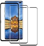 YMZZ S10 Plus Panzerglas [2 Pack] 3D gebogenes gehärtetes Glas/Vollständige Abdeckung/Blasenfrei/Kratzfest Schutzfilm Bildschirmschutz für Samsung Galaxy S10 Plus