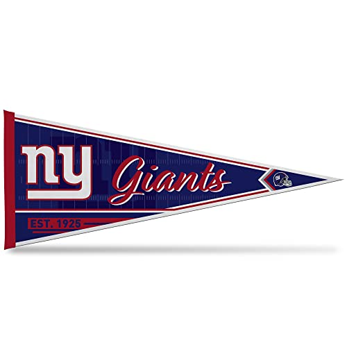 Rico Industries NFL Football New York Giants Classic 12 x 30 Felt Wall Dcor Pennant - Great for Home/Bed Room/Man Cave Dcor