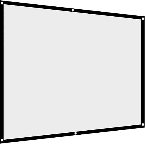 Miniatura 17 de Pantalla de proyección 4:3, pantalla de proyección plegable, pantalla de proyector blanca sin deceleratina para películas de campamento al aire