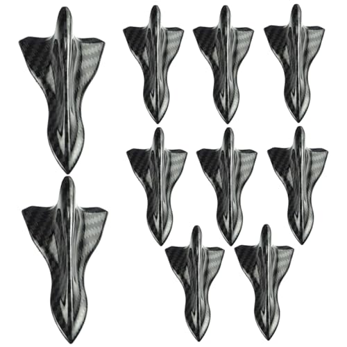 Spoiler de techo de fibra de carbono universal THARK con difusor de aleta de tiburón contra el viento