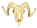 Boland 54319 - Dekoration Tierschädel mit zwei Hörnern, 28x36 cm, Stier, Wilder Westen, Motto-Party, Karneval