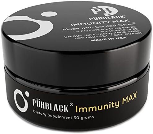Shilajit Immunity Max by Pürblack - Live Resin Shilajit with Genuine Colloidal Silver (30g Jar with Pürscale)