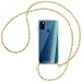 Produktbild mtb more energy® Handykette kompatibel mit Samsung Galaxy M30s, Galaxy M21 (6.4'') - Metallkette (Gold) - Smartphone Hülle zum Umhängen - Anti Shock Strong TPU Case