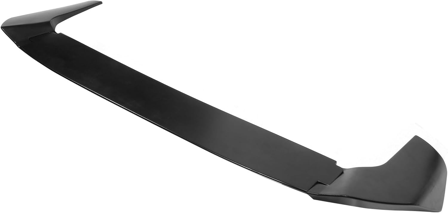 IKON MOTORSPORTS, Roof Spoiler Compatible with 2022-2024 Hyundai Ioniq 5 (Not Fits 2025 Ioniq 5 N), 3PCS IKON Style Matte Black ABS Add On Rear Window Roof Spoiler Visor Guard