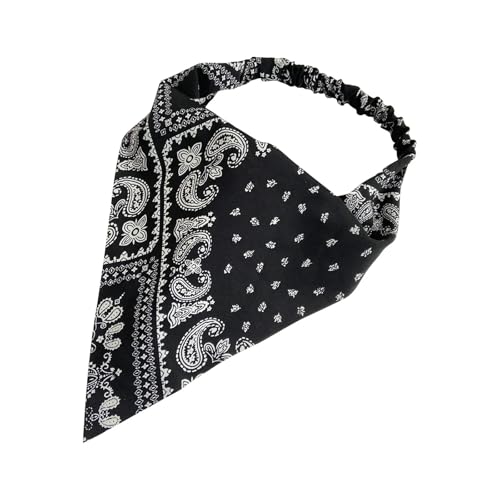 Image of El Regalo Scarf Bandana Headbands for Girls & Women- Elastic Bandanas Triangle Hairband Boho Scarf Headband Headwear Hair Accessory (Option-4, One Size),Multicolor