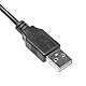 Adam Hall Stands SLED 1 USB PRO - USB Schwanenhalsleuchte mit 2 LEDs, mobile Leselampe, in 2 Helligkeitsstufen schaltbar, schwarz