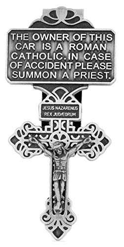 Catholic Visor Clip For Protection While Driving | Beautiful And Traditional Design | Makes A Great Gift For Teens And New Drivers | More Than 10 Designs Available #TOP1