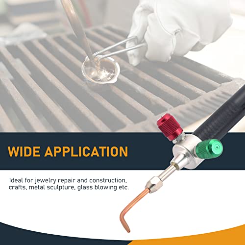 Atpeam Jewelry Micro Mini Gas Torch Welding Soldering Gun Soldering Torches Soldering Kit With 5 Weld Tips Fit For Oxygen Cylinders, Hoses - Acetylene For Jewelers #TOP5
