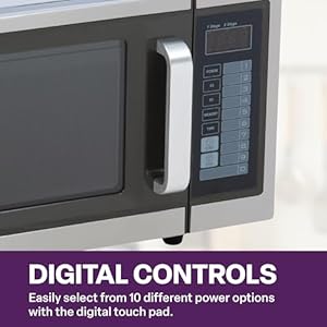 Commercialmicrowavewithdigitaltouchpadcontrol1cubicfeetinteriorstainlesssteel1000wattsulandnsfapproved Urban Country Home Decor Commercial microwave with digital touch pad control 1 cubic feet interior stainless steel 1000 watts ul and nsf approved urban country home decor