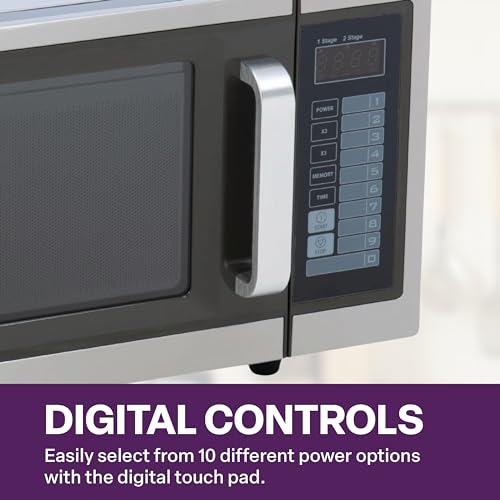 Commercialmicrowavewithdigitaltouchpadcontrol1cubicfeetinteriorstainlesssteel1000wattsulandnsfapproved Urban Country Home Decor Commercial microwave with digital touch pad control 1 cubic feet interior stainless steel 1000 watts ul and nsf approved urban country home decor