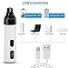 USB Chargeable Silent Groom Pro Nail Grinder, 2 Speed Adjustable Pet Electric Dog Nail Trimmer Silent, with Safety Guard for Dog Cats Home Grooming (D)