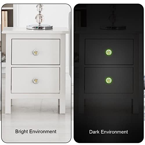 Boutons de placard de cuisine verre fluorescents tiroir commode lapin Pâques