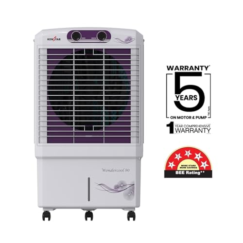 Image of Kenstar Wondercool HC 90 Desert Air Cooler 90L Honeycomb Pads Powerful Air Throw High Speed Motor Inverter Compatible 5 Star BEE Rating with 5 Year Warranty