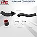 BAGARAATAN Intercooler Charge Pipe Kit Compatible with 2014-2018 BMW B58 3.0L M240i 340i 440i F20/F30/F32/F36 Turbo Cooling Intake Charge Pipe Kit