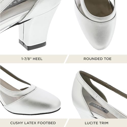 ARRAY Women's Eve Lucite Trim Low Heel Dress Pump3