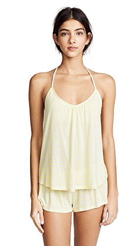eberjey Women's Love Letters T Back Shelf Cami