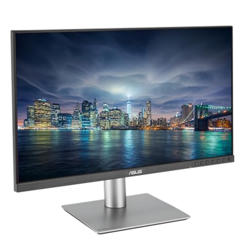 Image of Asus ProArt PA24ACRV 24-inch 1440P 2K QHD sRGB Professional Monitor, 2-Pack Bundle with USB-C 96W PD, Daisy Chain DisplayPort, HDMI, USB Hub, Integrated Speakers and Desk Mount Dual Monitor Stand