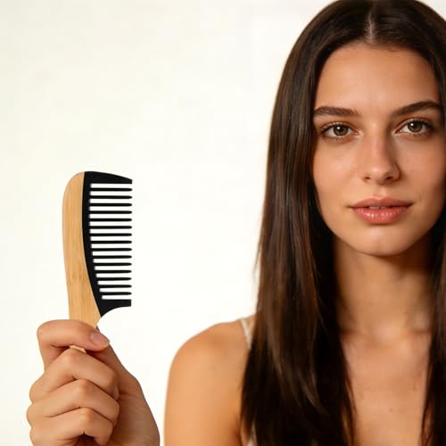 2 Peines de Madera Anchos y Finos Anti-Estáticos para Mujer miniatura 7