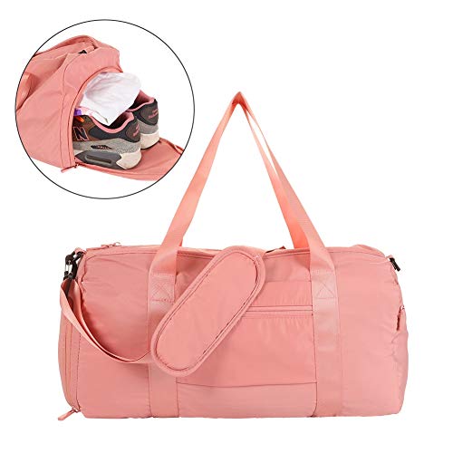 Rubywoo&chili Large Dry Wet Separated Gym Duffel Bag, Dry Wet Separated Sports Bag, Dry Wet Separated Gym Bag with Shoes Compartment for Sport Traveling Swimming Yoga Hiking Camping