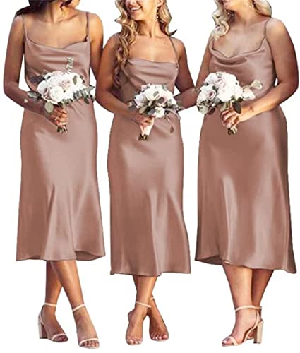 Robe de demoiselle d'honneur vieux rose idéale pour un mariage chic