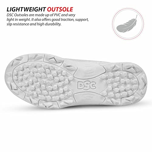 Image of DSC Rigor X Men's Cricket Shoes | Lightweight & Durable Cricket Footwear | Anti-Slip Sole for Better Grip | Comfortable Sports Shoes for Training & Matches |