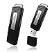 Digital Voice Audio Recorder - USB Voice Recorder - No Flashing Light While Recording - Sound Recording Device for Lectures - 15 Hours Battery Life - Dictaphone, 8GB, Mini Grabadora de Voz
