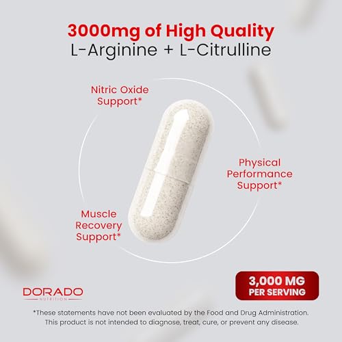 DORADO NUTRITION L Arginine L Citrulline Supplement