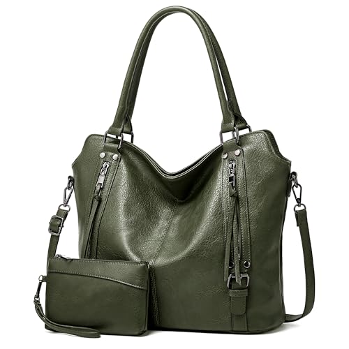 TANTOMI Dark Green Tote & Crossbody Bags for Women