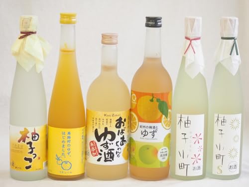 黄金色の一滴柚子6本セット 柚子小町7% (長崎県) 柚子小町S7% (長崎県) 柚子っこ7% (愛知県) 馬路村のゆず はじめました ゆず梅酒7% 国産ゆず100%おばあちゃんのゆず酒 7度 紀州の梅酒とゆず12度 500ml×4本 720ml×2本