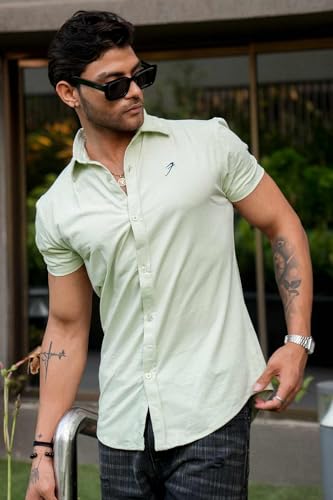 Image of FUAARK Mens Slim Fit Breathable, Lightweight & Stretchable Shirt for Casual wear