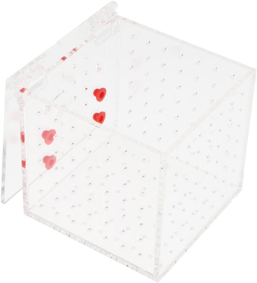 Devoko クリアアクリル水族館フィッシュインキュベーターブリーディングボックスインキュベーターアイソレーションボックス サイズ シングルグリッド Eddiemarcon