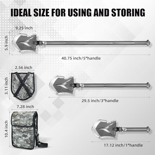 Zune-Lotoo-Camping-Shovel-Multitool-Ultimate-15-in-1-Survival-Shovel-Military-Grade-High-Carbon-Steel-Tactical-Shovel-Folding-Tool-for-Outdoor-Hiking-Backpacking-Emergency-Gear-with-Carrying-Pouch