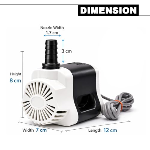 Image of Depron 18 Watt Submersible Water Pump - 180V-230V, 1.85 M Cooler Pump for Desert Air Cooler, Aquarium, Fountains, Ponds (18 Watt Alpha)